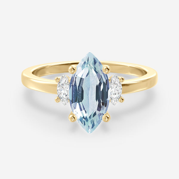 Lucia - Aquamarine Blue Sapphire